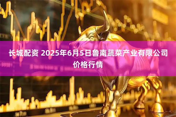 长城配资 2025年6月5日鲁南蔬菜产业有限公司价格行情