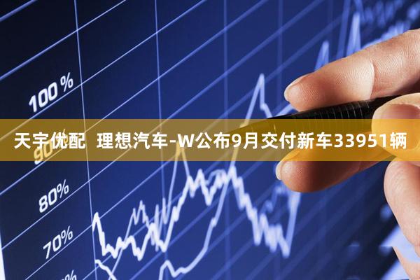 天宇优配  理想汽车-W公布9月交付新车33951辆
